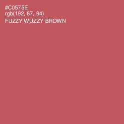 #C0575E - Fuzzy Wuzzy Brown Color Image